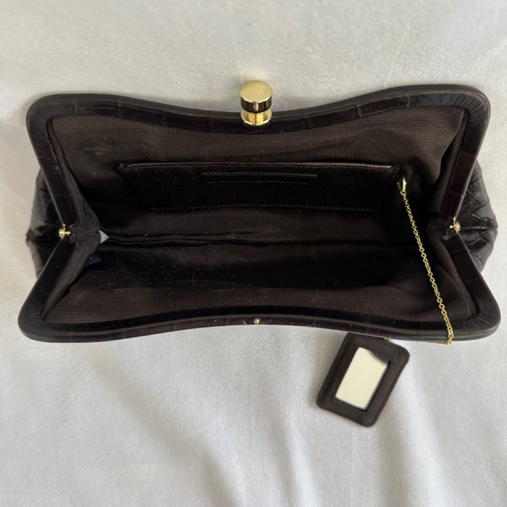 Banana Republic Croc Embossed Leather Clutch - Picture 4 of 5